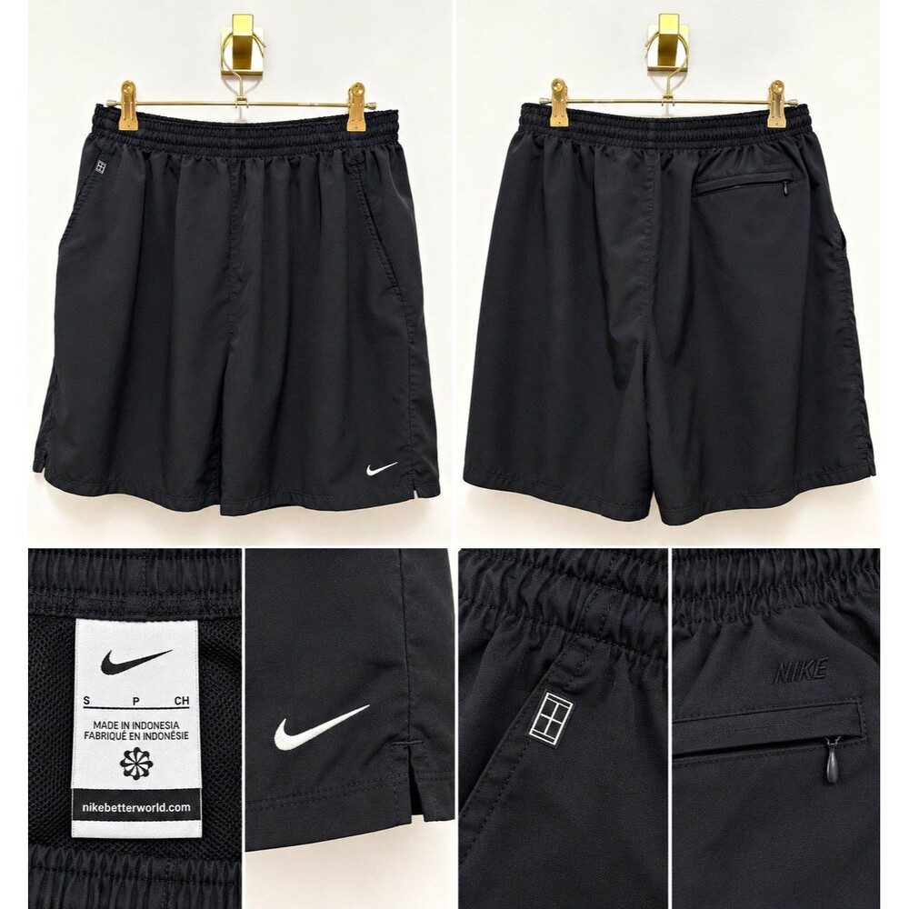 Nike Men's Black Mesh Athletic Shorts Size S Regular, Drawstring, Pockets